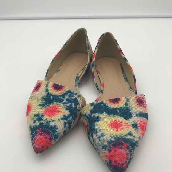 J Crew Sloan d'Orsey flats in tie dye canvas - Picture 6 of 7